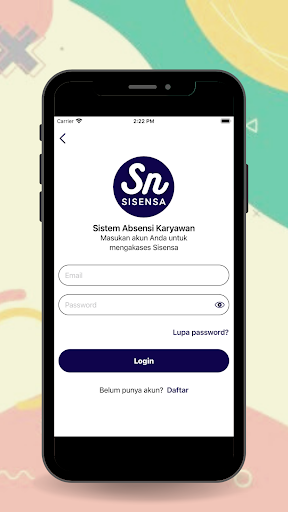 Android application Sisensa - Absensi Karyawan screenshort