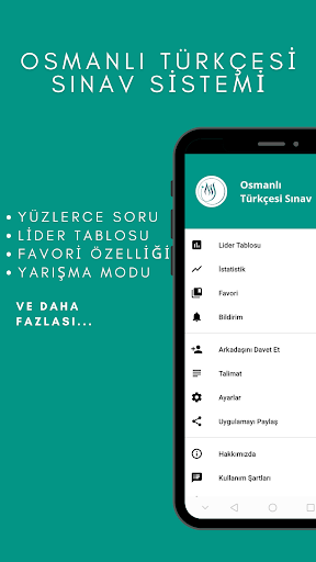 Android application Osmanlı Türkçesi Sınav Sistemi screenshort