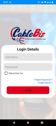 Android application CableBiz screenshort