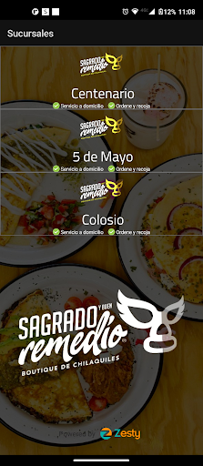Android application Sagrado Remedio Chilaquiles screenshort