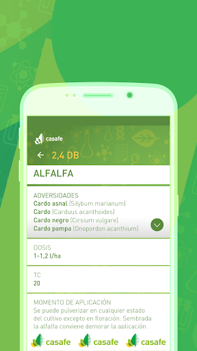 App Guía Fitosanitaria CASAFE Screen 3