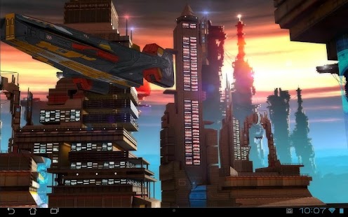 Screenshot ng Space Cityscape 3D LWP