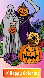 Halloween Coloring By Number