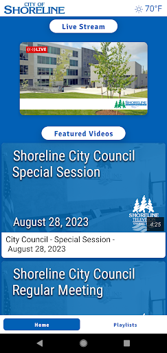 Android application City Of Shoreline screenshort
