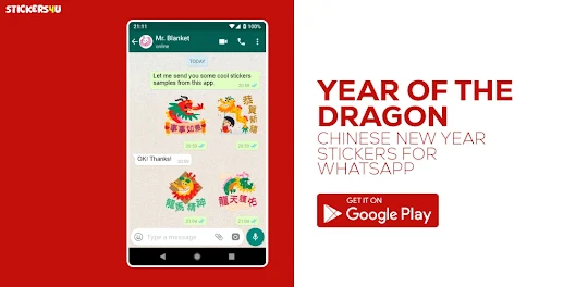 Year of the Dragon Stickers