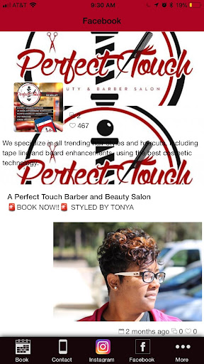 Android application A Perfect Touch Beauty Barber screenshort