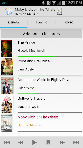 SpokenWord Audiobook Player Screen 2