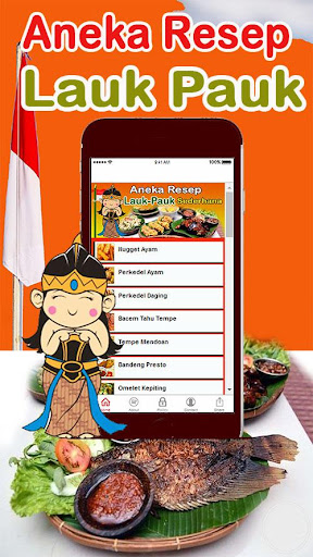 Android application Resep Masakan Lauk Pauk screenshort