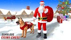 screenshot of Dog Crime Chase Santa Games