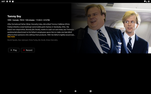 Screenshot of Comporium Stream TV