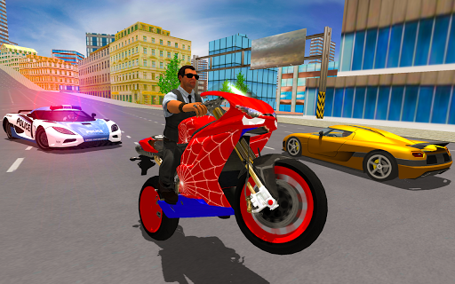 Android application Superhero Stunt Bike Simulator screenshort