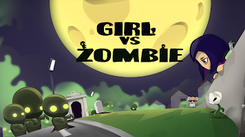 screenshot of Girl vs Zombie Run Game