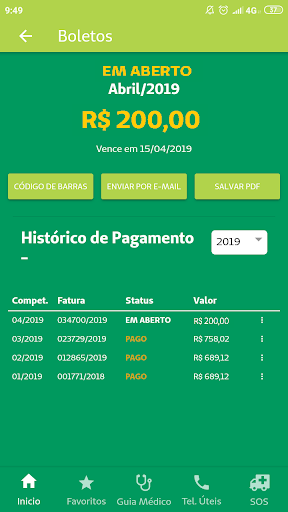 Unimed SM Beneficiário Screen 3