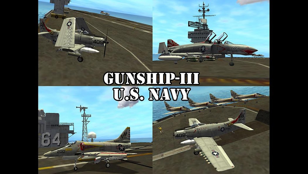 Gunship III - U.S. NAVY‏ 3.8.7 APK + Mod (Unlimited money) إلى عن على ذكري المظهر