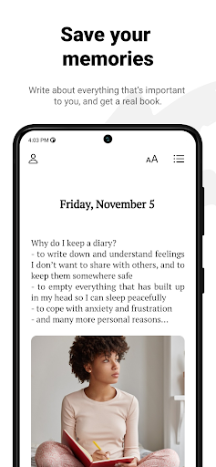 Android application Answers: Diary & Mood Tracker screenshort