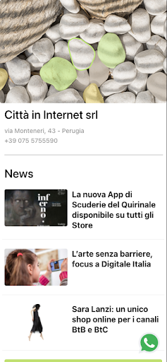Android application Città in Internet screenshort