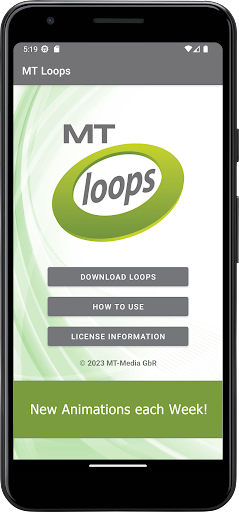 Android application MT-Loops Video Backgrounds screenshort