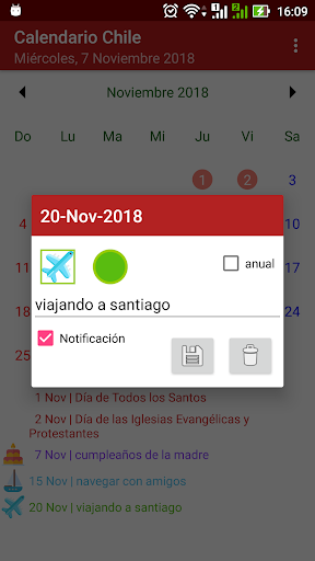 Calendario Chile 2019 Screen 2