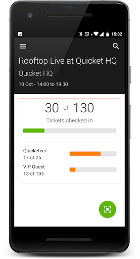 Quicket Go Screen 2