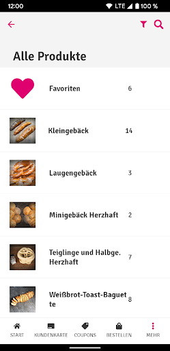 Backhaus Kutzer App Screen 3