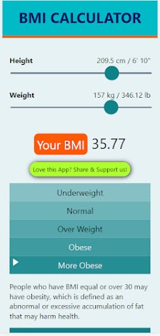 BMI Calculatorのおすすめ画像2