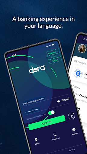Android application Dora – Mobile Banking screenshort