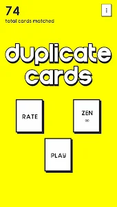 Duplicate Cards