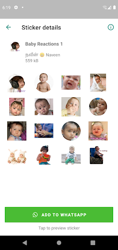 Cute Baby Stickers Screen 3