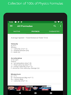 All Formulas Screenshot