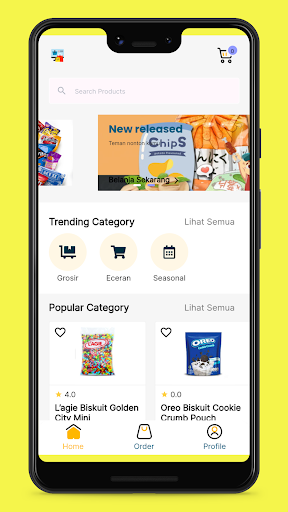 Central Snack App Screen 2