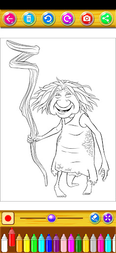 croods Coloring Book Screen 2