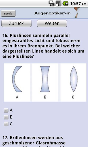 Android application Handwerksführerschein screenshort