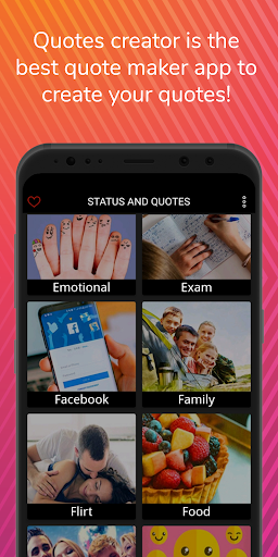 Android application Quotes Maker - Quote creator screenshort