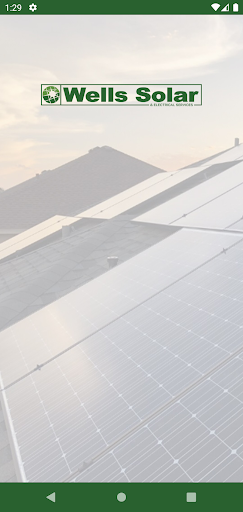 Android application Wells Solar screenshort