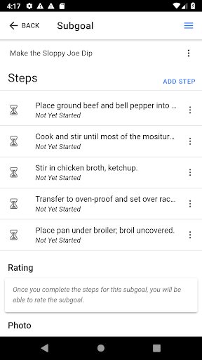 Veterans Task Manager Screen 3
