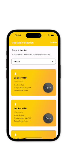 TZ Package Lockers Screen 2