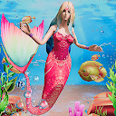 App herunterladen Mermaid Simulator 3D Sea Games Installieren Sie Neueste APK Downloader