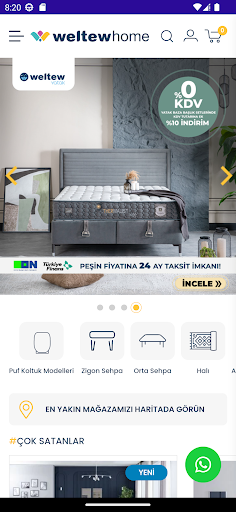 Android application WeltewHomeBed screenshort