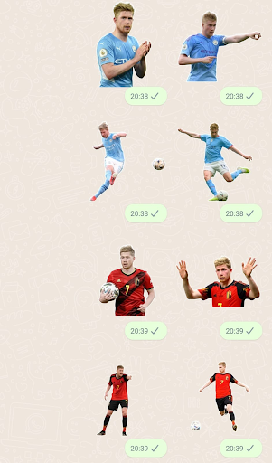 Kevin De Bruyne Stickers Screen 3