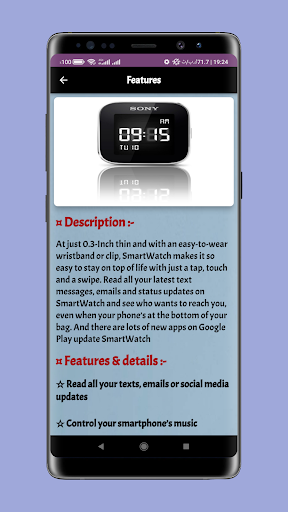 Sony smart watch guide Screen 2