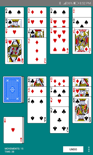 Golf Solitaire Screen 2