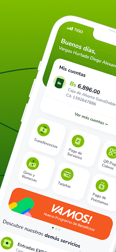 Android application GanaMóvil screenshort