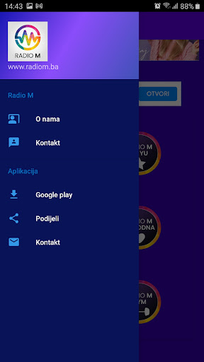 Android application Radio M screenshort