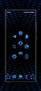 Disco Blue Lights Icon Pack