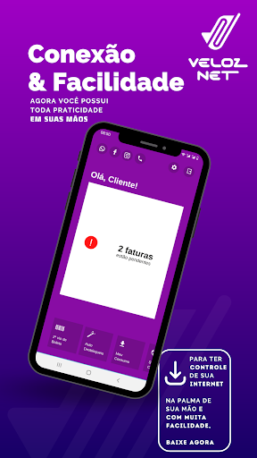 Android application VELOZNET screenshort