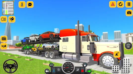 Trailer Truck Car Transporter