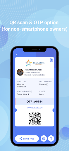 Smart pass - Generate, Share, Screen 2