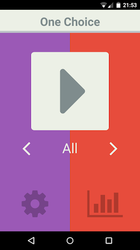 Android application One Choice screenshort