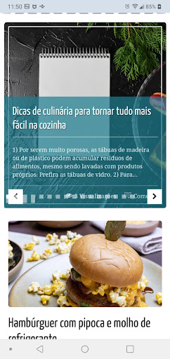 Receitas Culinárias Screen 2