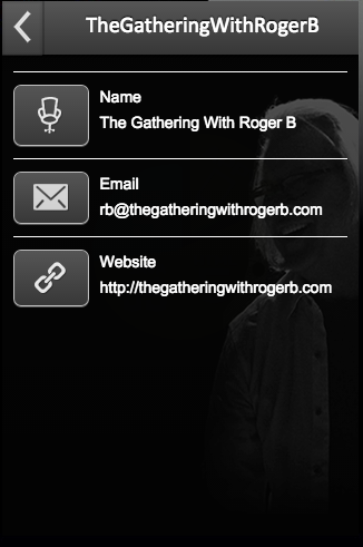 Android application The Gathering With Roger B. screenshort